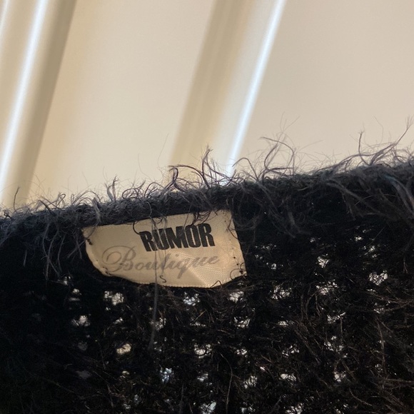 Soft fuzzy black cardigan - Picture 5 of 5